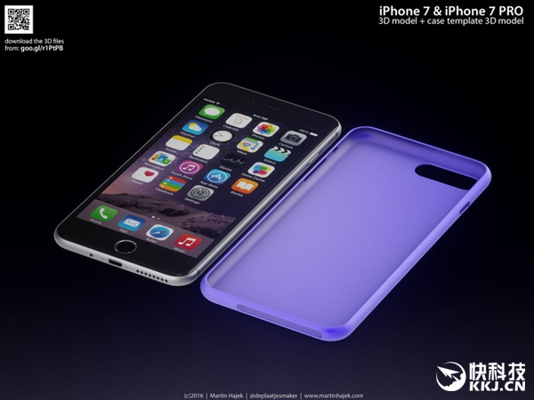 iPhone 7、7 Plus渲染高清图：外形就是这样！