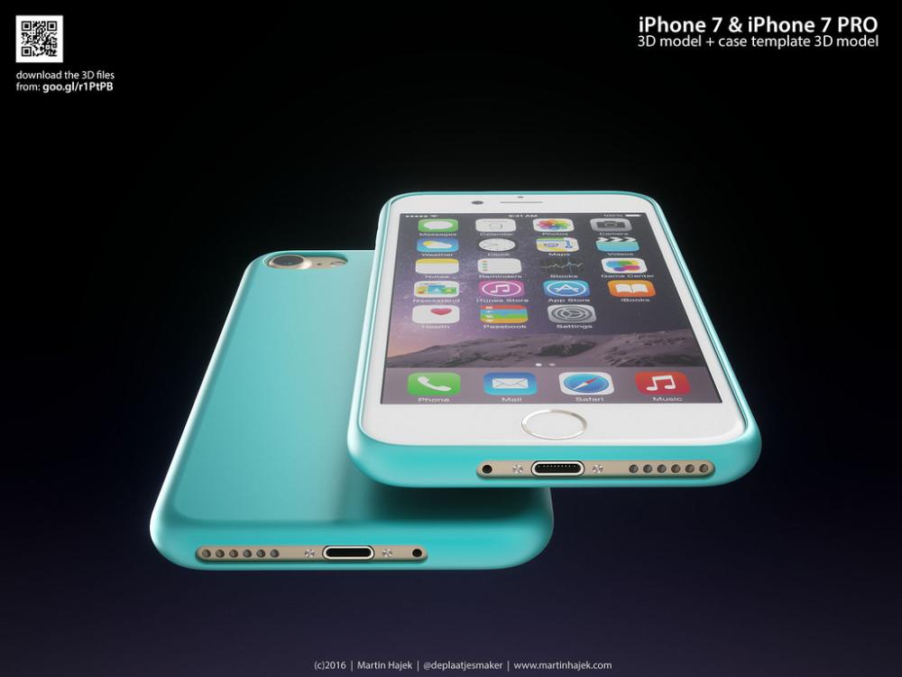 按照传闻制作 苹果iPhone7/7 Plus概念图