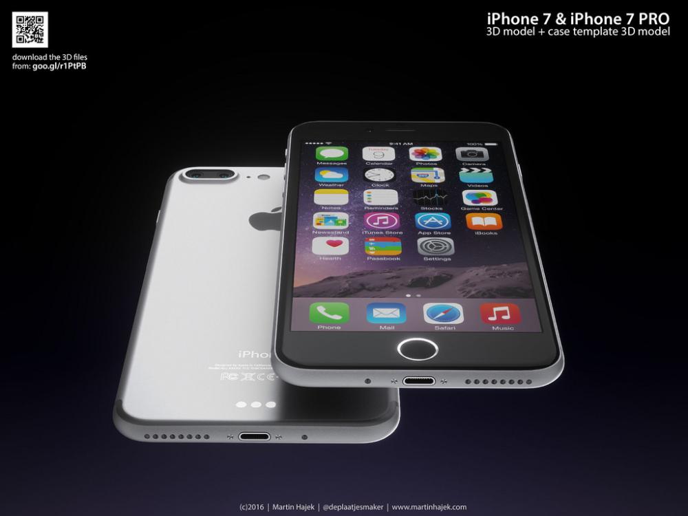 按照传闻制作 苹果iPhone7/7 Plus概念图