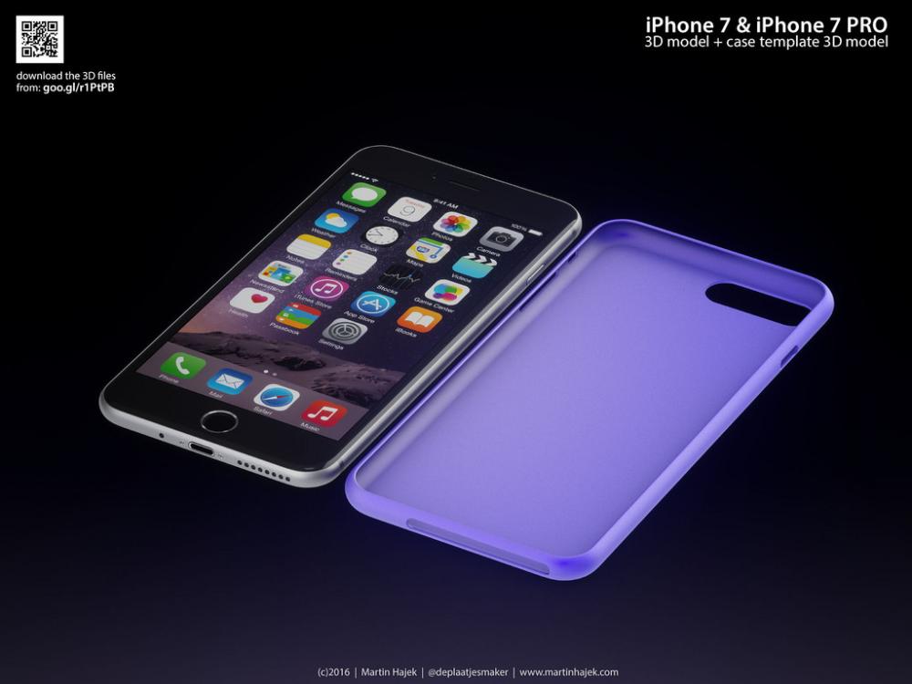 按照传闻制作 苹果iPhone7/7 Plus概念图