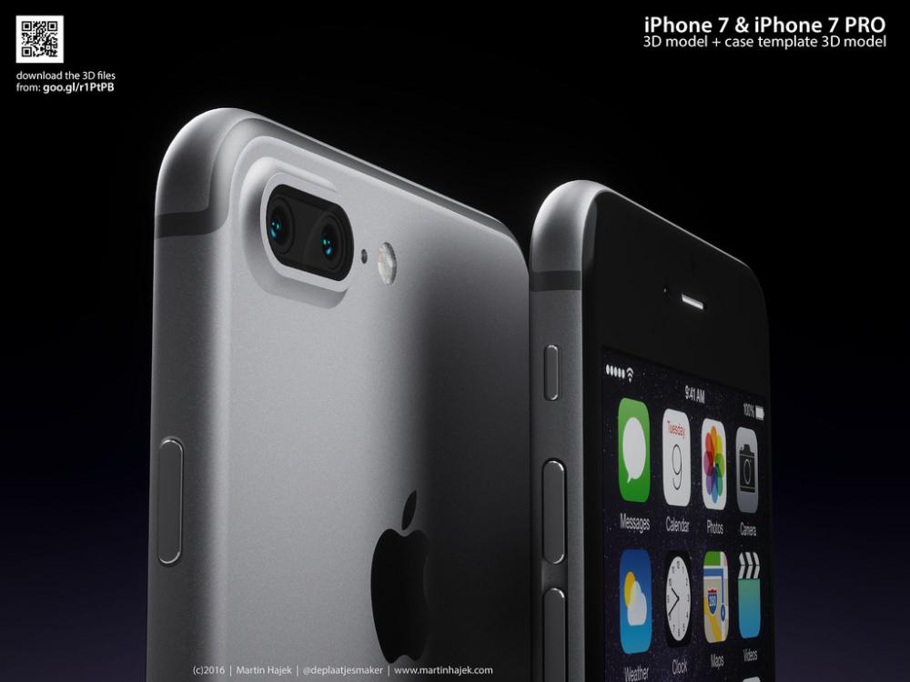 按照传闻制作 苹果iPhone7/7 Plus概念图