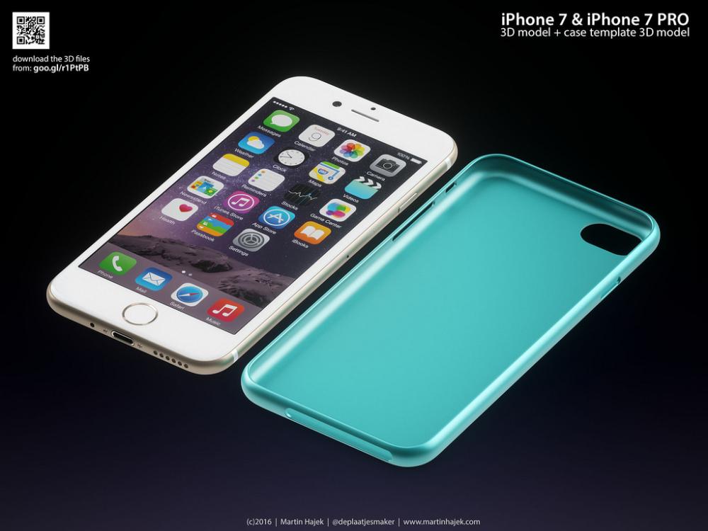 按照传闻制作 苹果iPhone7/7 Plus概念图