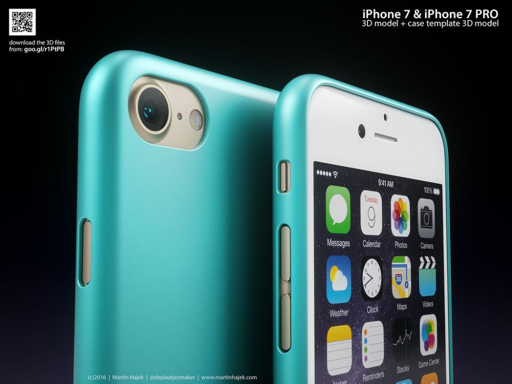 按照传闻制作 苹果iPhone7/7 Plus概念图