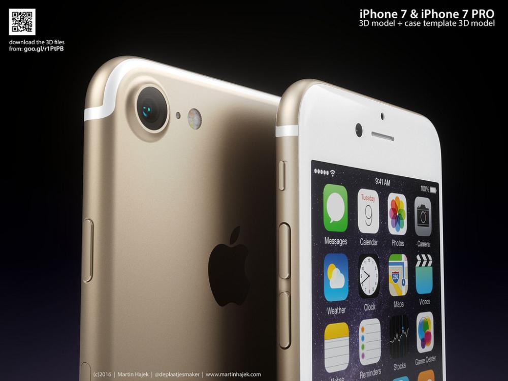 按照传闻制作 苹果iPhone7/7 Plus概念图