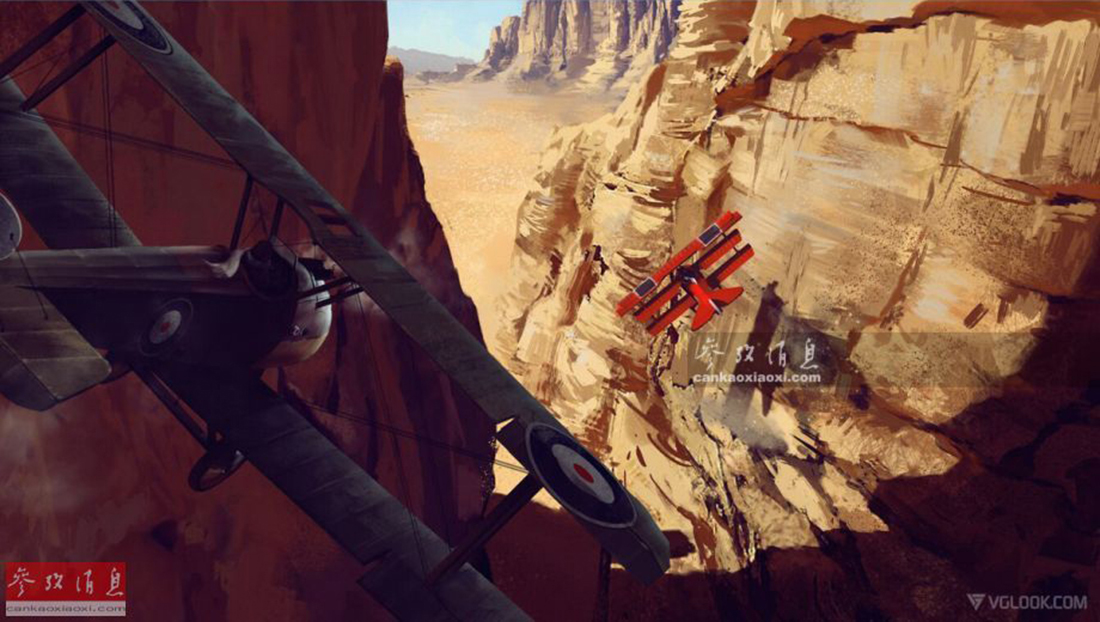 拼了!一战英军士兵乘热气球大战德军双翼战斗