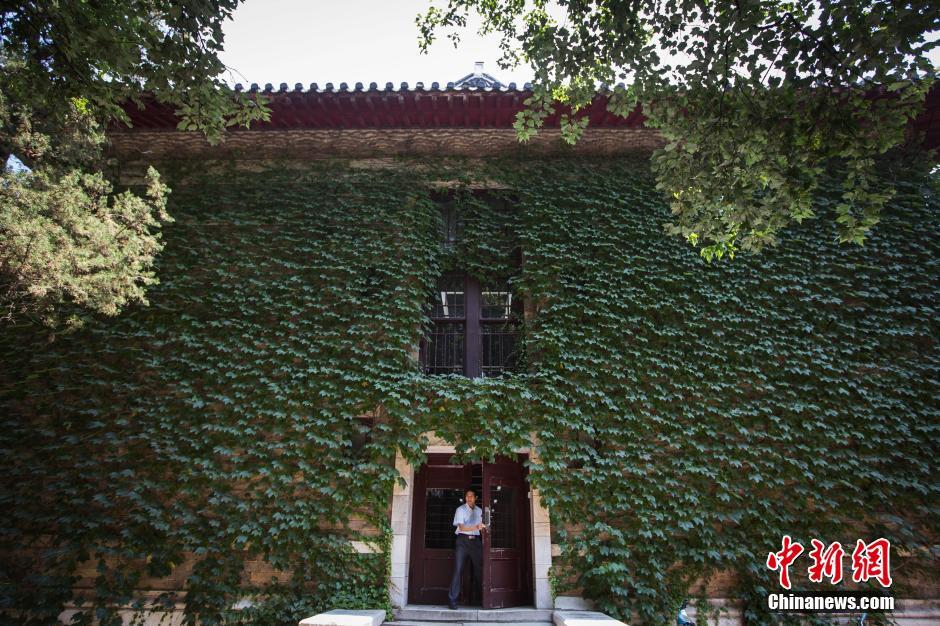 南京高校“绿色树屋”添凉意