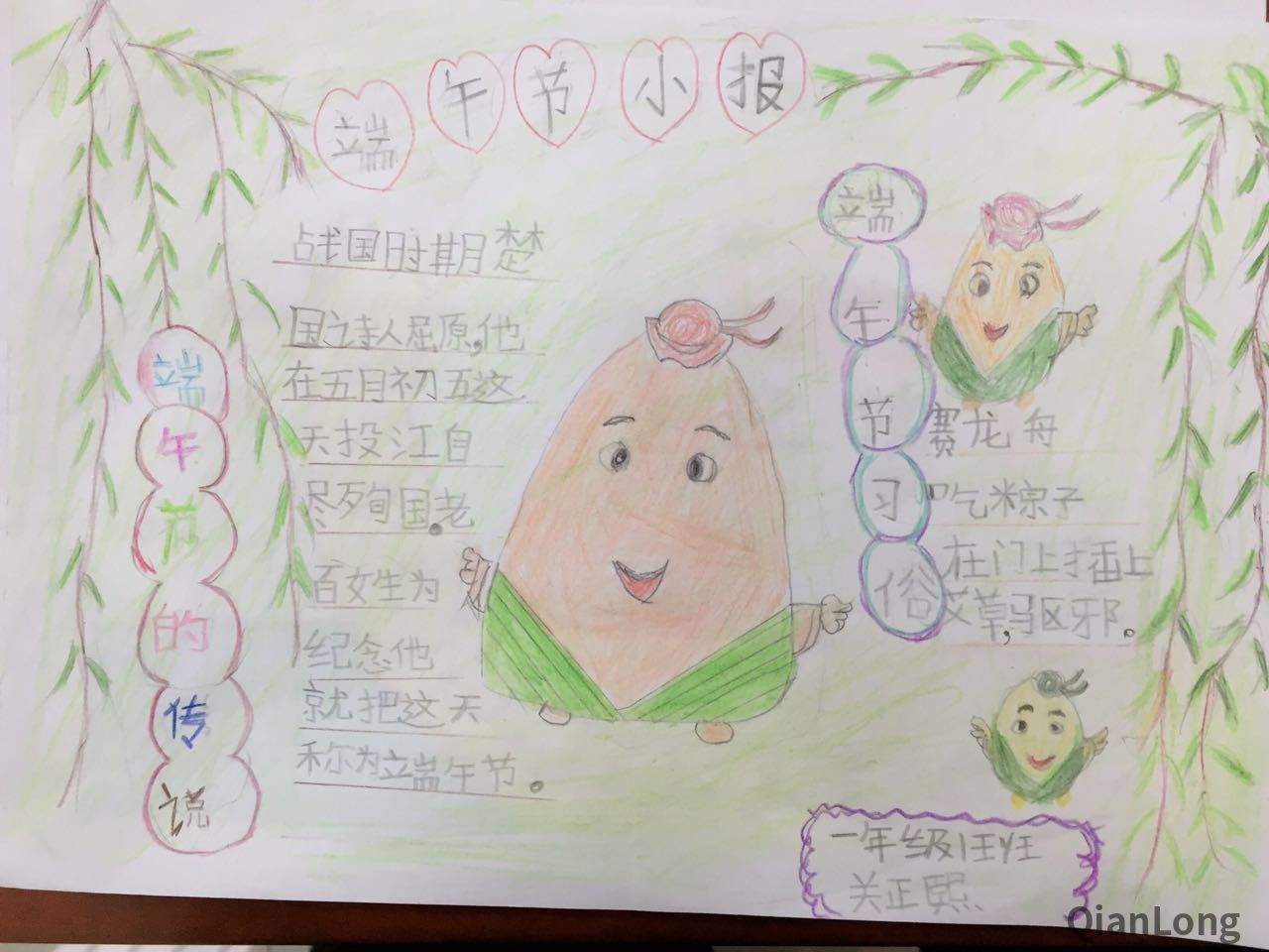 前门小学一1班关正煕——端午节小报