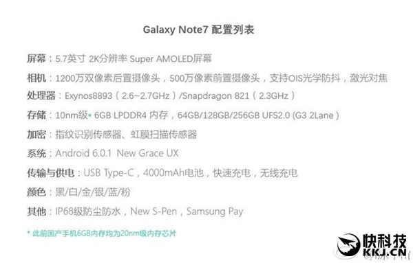 三星大屏机皇Note 7完全曝光：有买的冲动！