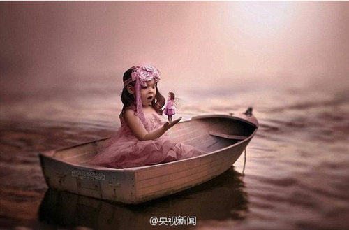 新西兰母亲视独臂女儿如女神拍奇幻照 