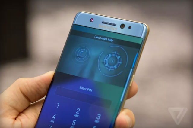 三星Note 7的虹膜解锁比指纹解锁更安全？
