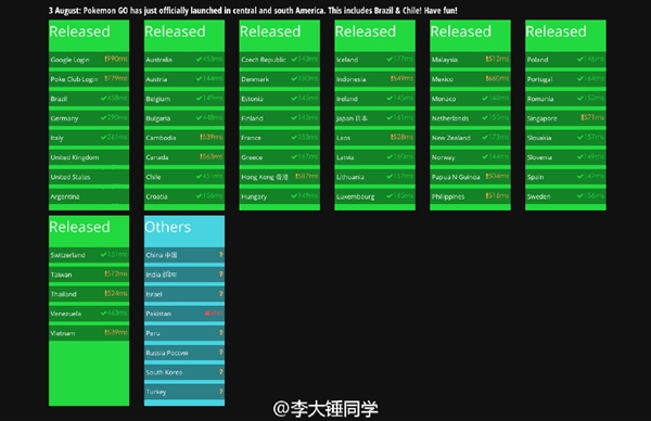 喜大普奔！《精灵宝可梦GO》国服将解锁 服务器状态已更新