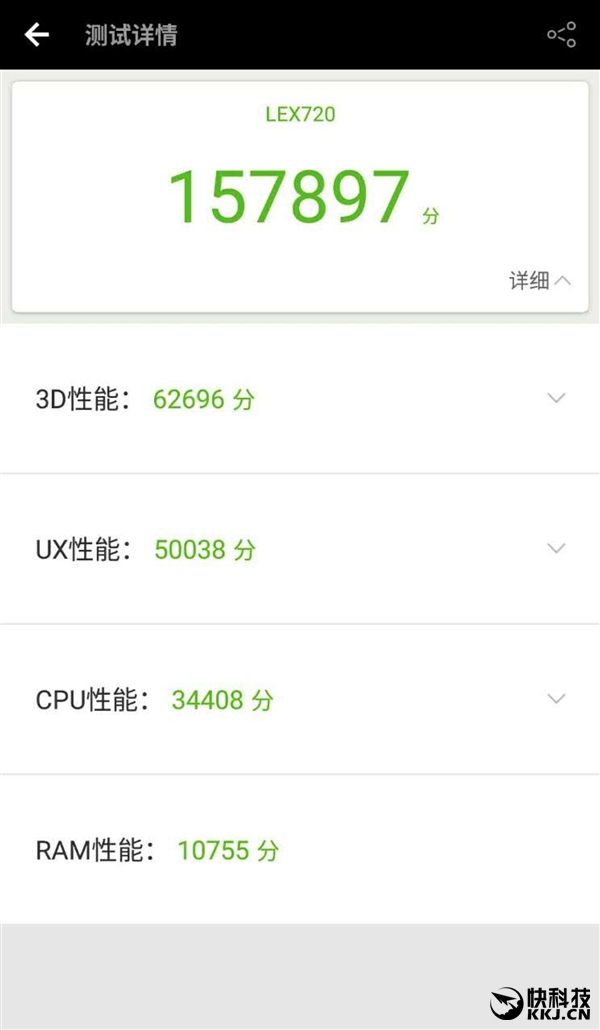 乐视乐2s Pro跑分首曝：15.7万成就新跑分王