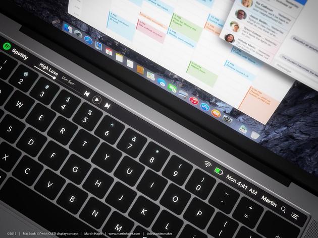 新MacBook Pro或将加入OLED触控条