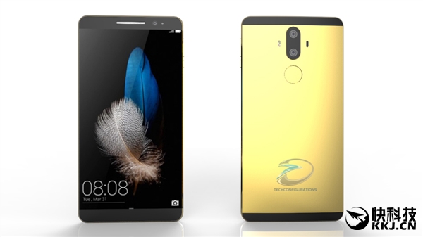 10月发！网友绘华为Mate 9 3D渲染图：麒麟960、双摄
