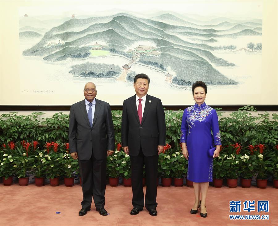 （杭州G20·XHDW）（5）习近平和彭丽媛迎候宴会贵宾