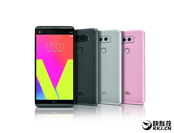 LG V20发布！首款安卓7.0手机 双屏双摄、金属机身可换电池