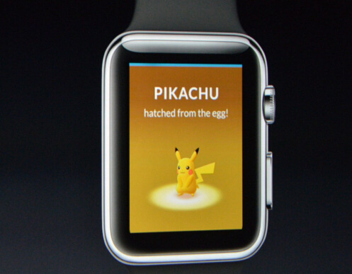 苹果发布会宣布 Apple Watch上将可玩Pokemon Go