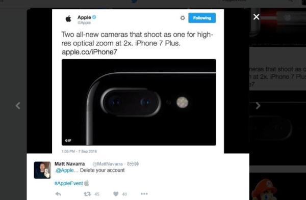 苹果发布会刚刚结束，来围观海外网友怎样吐槽iPhone 7