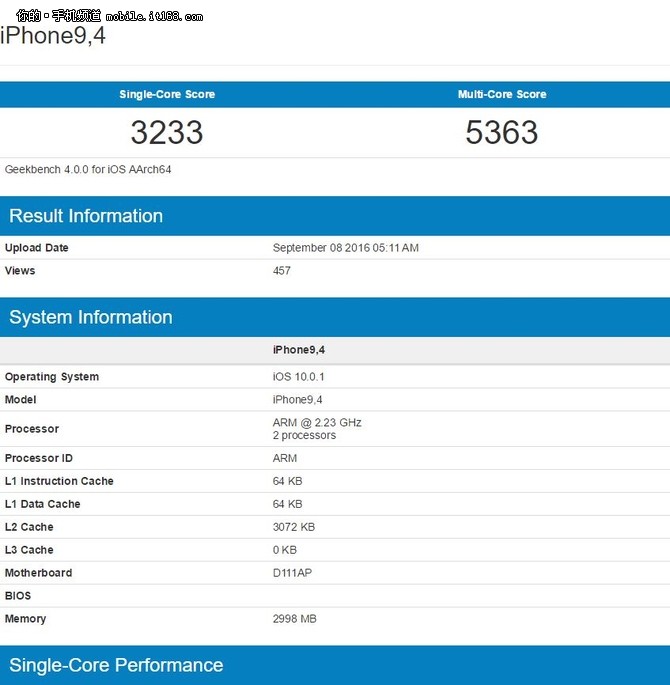 128GB版受宠 iPhone7系列跑分成绩出炉