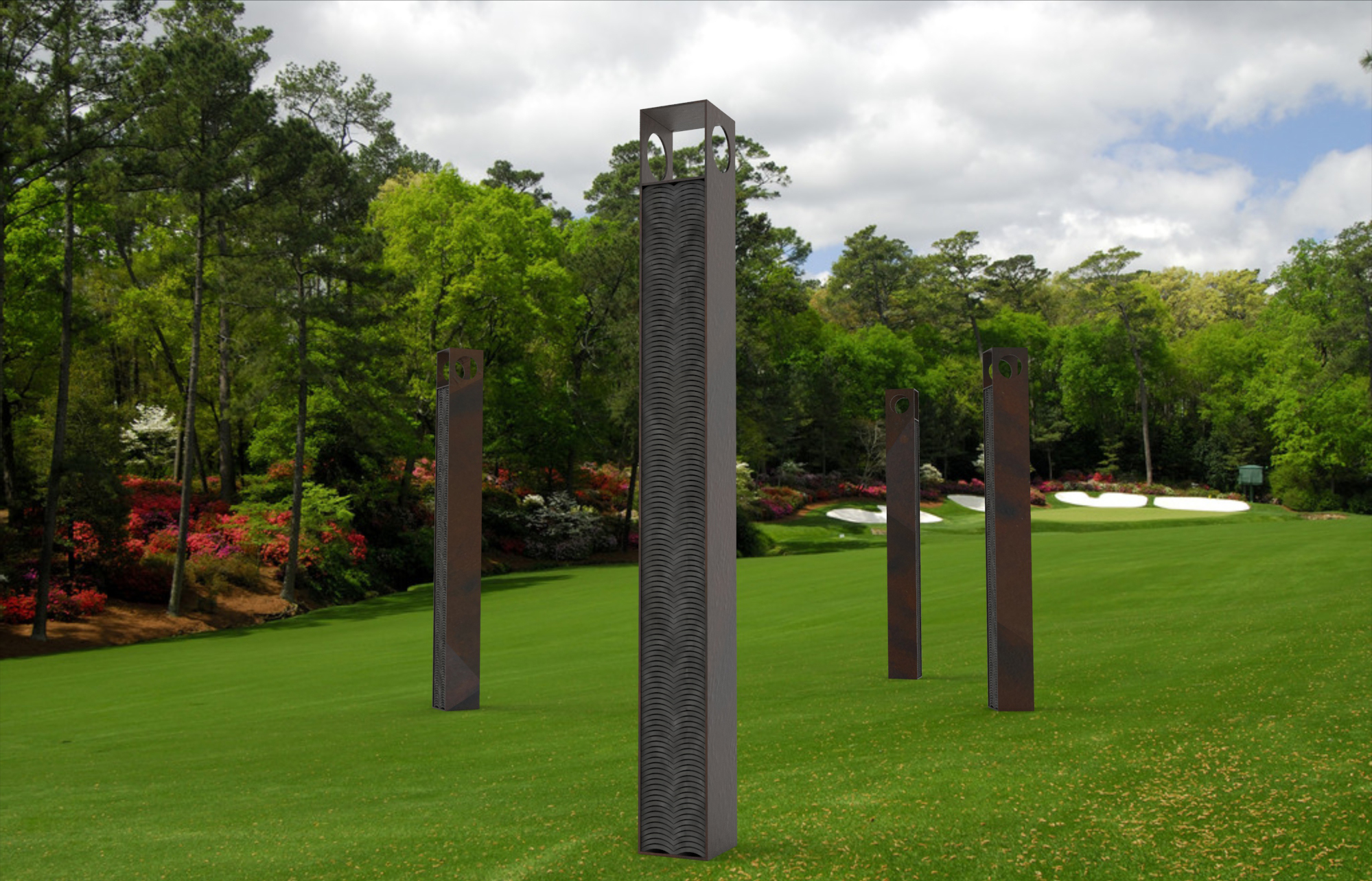 道旁路灯设计效果图