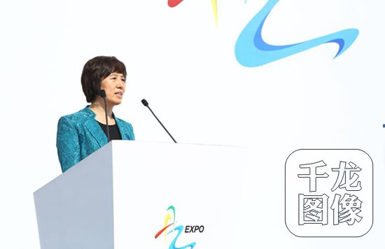 北京市通州区委副书记杨静慧在2016中国艺术品产业博览会致辞。