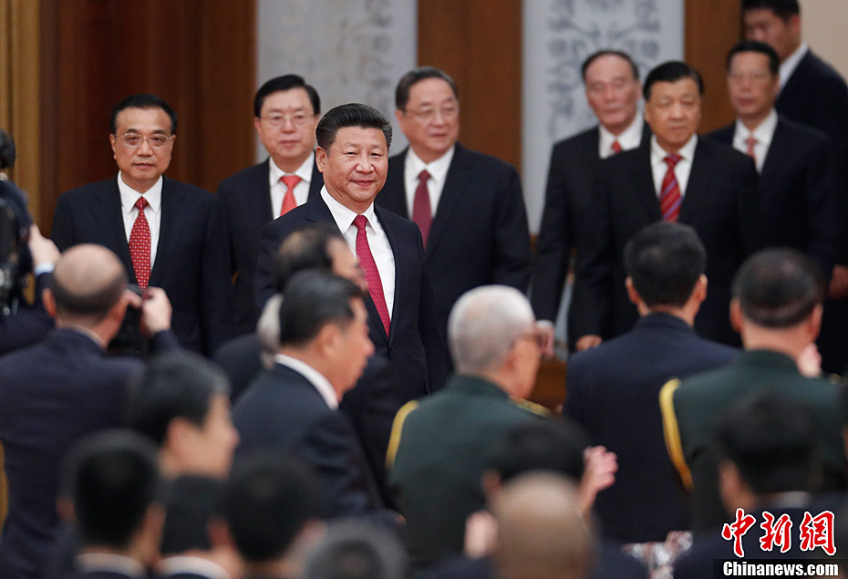 国务院举行国庆招待会 习近平等党和国家领导人出席