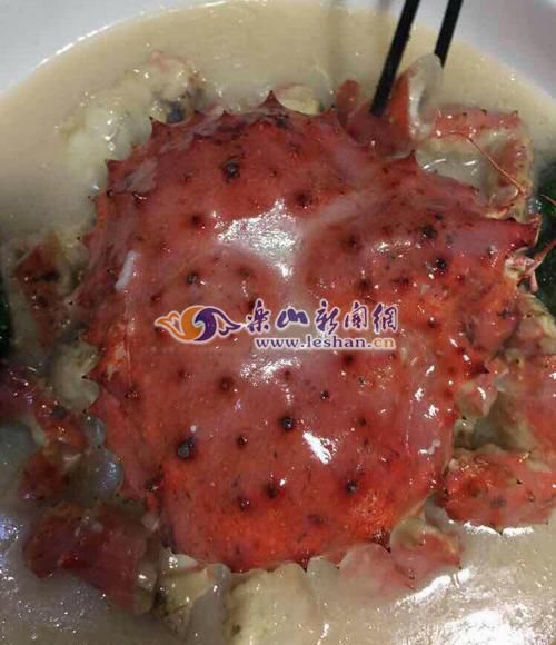 商家提供的帝皇蟹“芝士焗”成品