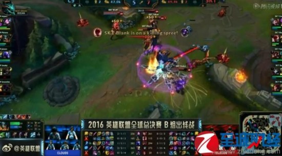 S6 10日第二场：SKT稳住前期劣势 Faker爆炸输出