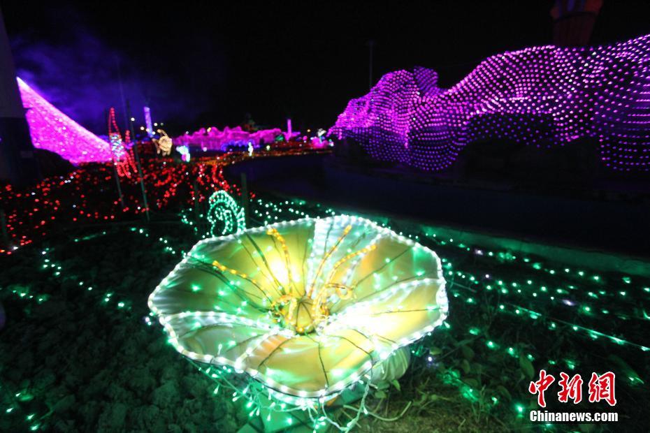 天津现梦幻灯光秀 3000万盏LED灯营造童话世界