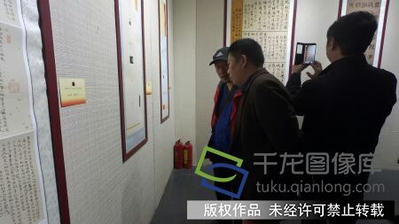 “京华墨韵”第十八届北京书法篆刻精品展开幕。千龙网记者  张静 摄-1