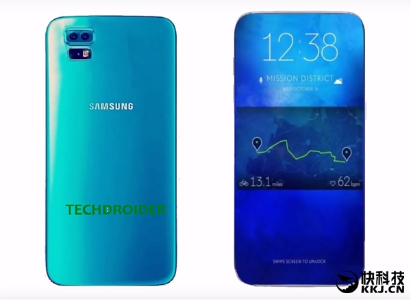 曲面屏悲剧！三星Galaxy S8概念渲染图出炉：5.5寸无边框