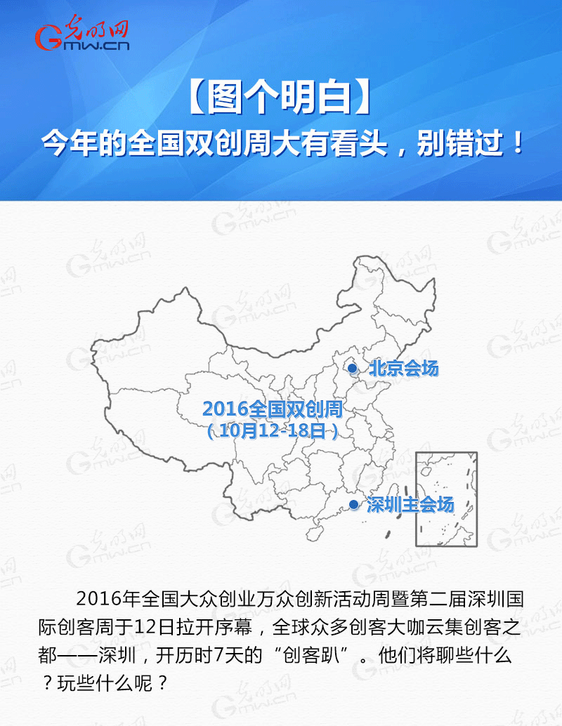 图个明白|今年的全国双创周大有看头，别错过！