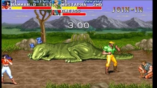 恐龙快打：由日本CAPCOM公司研发的一款街机游戏，恐龙类型的题材很受大众欢迎，从而赢得广大游戏玩家的喜爱。