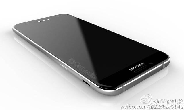 2017款三星A7渲染图曝光 这造型要把S7逼疯