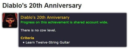 暗黑二十周年 魔兽世界将推专属奶牛关？