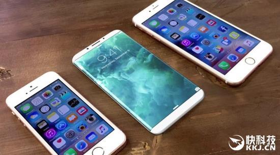 屏占比超90%！iPhone 8渲染图：完爆iPhone 7