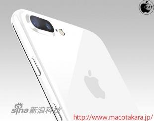 根据传闻制造的亮白色iPhone设计图