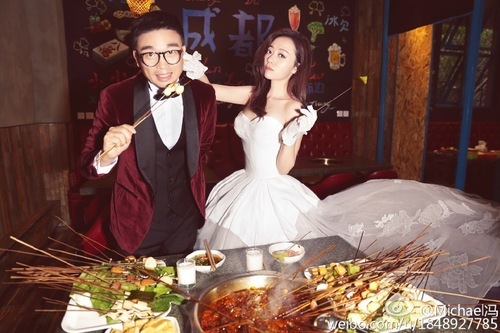 张靓颖婚纱照曝光