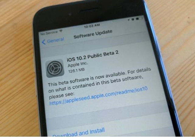 苹果发iOS10.2 Beta2更新：新增SOS功能 