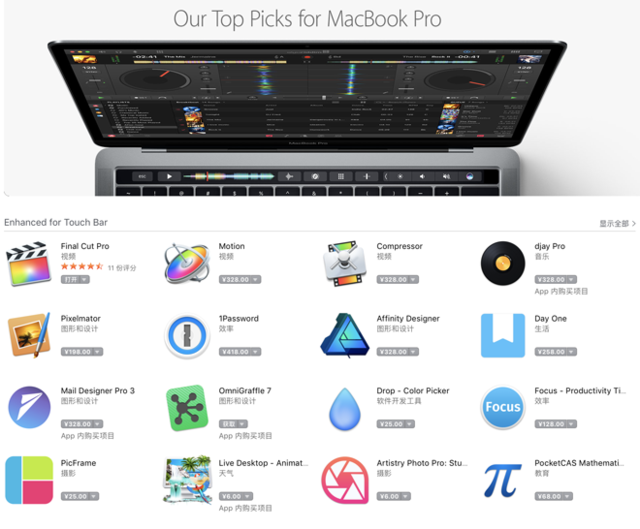 新款MBP补强评测 原来你是这样的Touch Bar