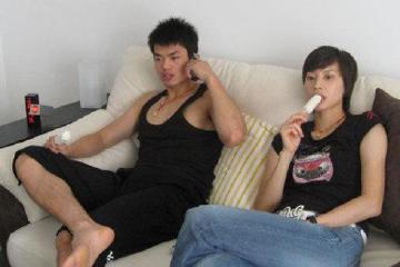 林丹与谢杏芳昔日恩爱照