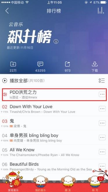 PDD勇闯歌坛 飙升榜第一见证灵魂歌者实力