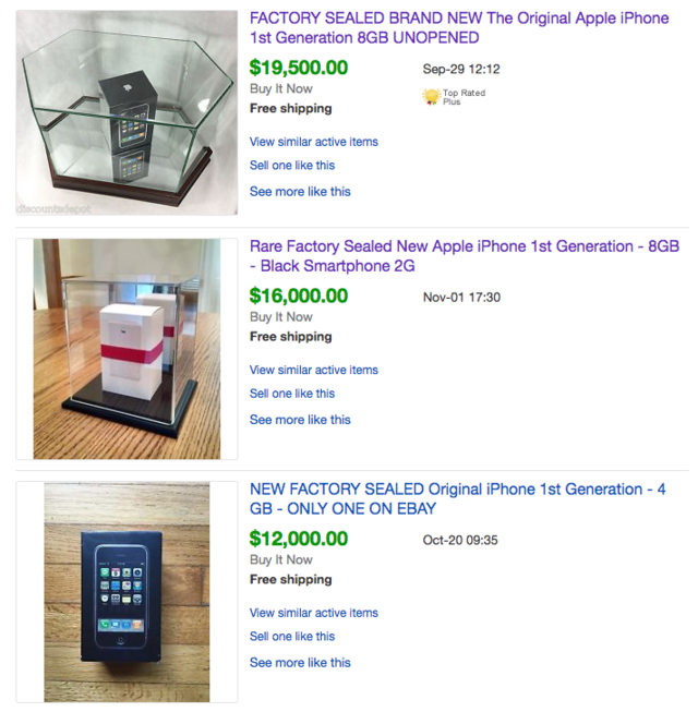 如果你还有一台全新初代iPhone，那可能要发财了