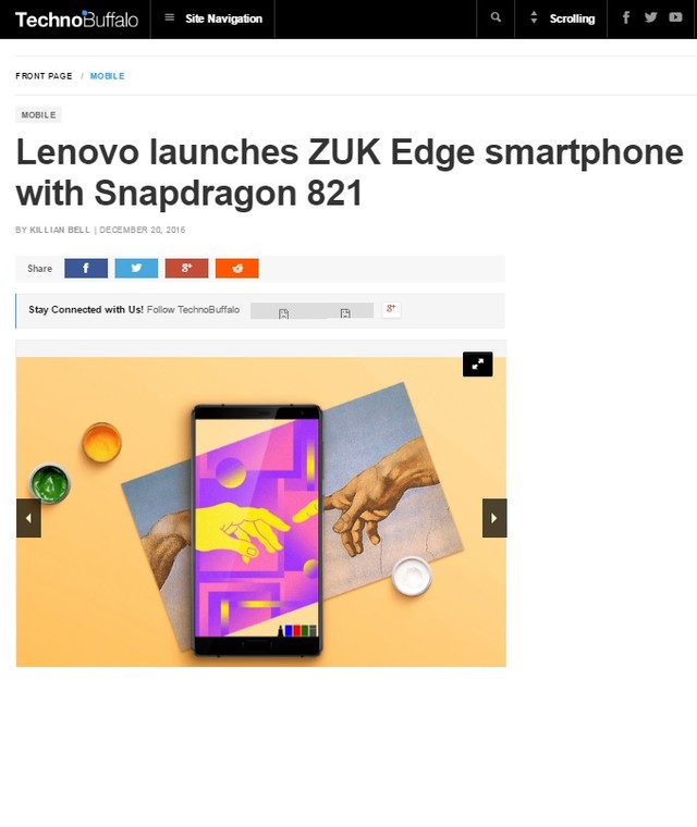 外媒眼中的联想ZUK Edge  颜值高实力强 