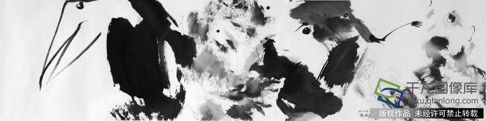 《归途》宣纸水墨33×135cm2016