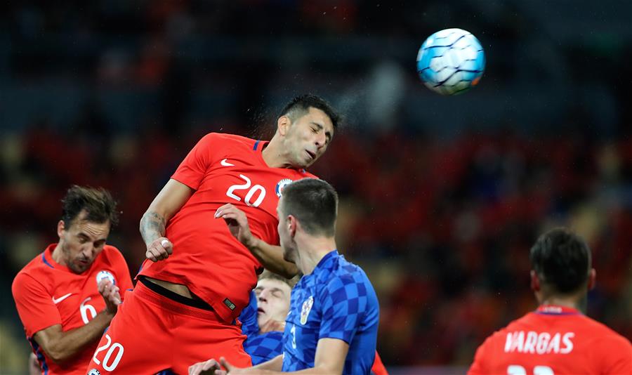 （体育）（9）足球&mdash;&mdash;中国杯：智利胜克罗地亚