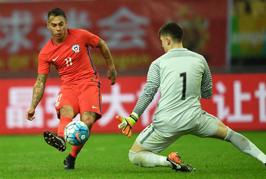 （体育）（14）足球&mdash;&mdash;中国杯：智利胜克罗地亚