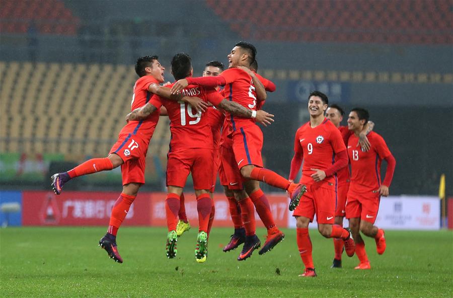 （体育）（7）足球&mdash;&mdash;中国杯：智利胜克罗地亚