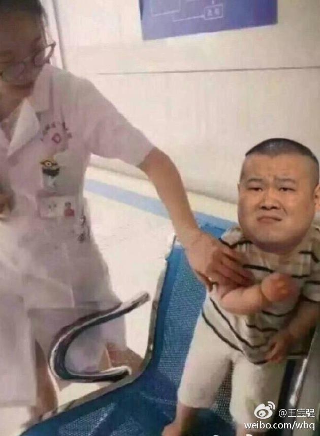 王宝强晒小岳岳表情打针:熊表情怕调侃-千龙v表情回家的图片孩子图片