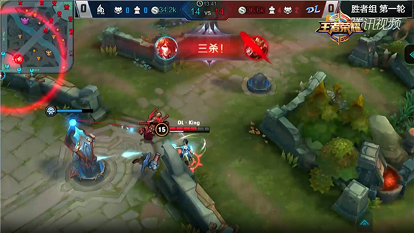 《王者荣耀》KPL神操作 教用李白五连绝世-千